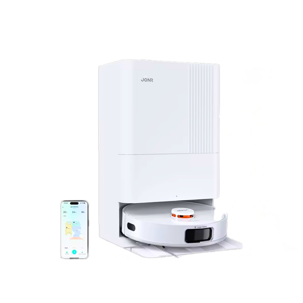 Aspirateur Robot Laveur avec Station Automatique 8000Pa et Serpillière Relevable