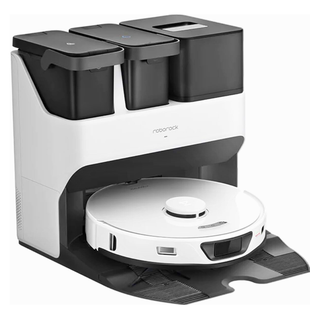 Aspirateur Robot Connecté avec Station Intelligente Tout-en-Un 5500Pa