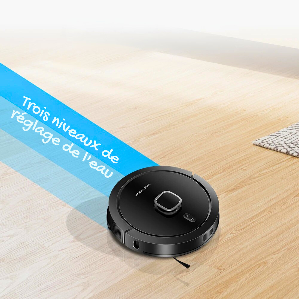 Aspirateur Robot Laveur avec Station Automatique et Boost Tapis 6500Pa