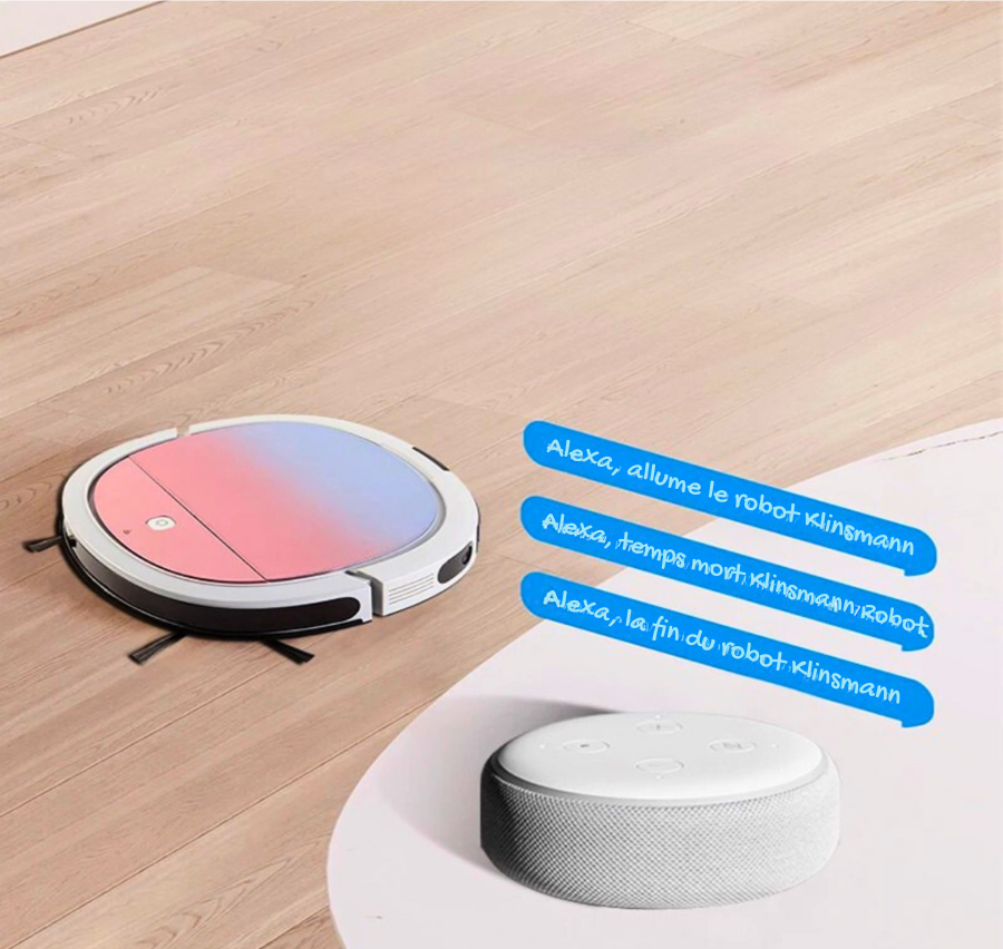 Aspirateur Robot Connecté avec Station Intelligente et Contrôle Wi-Fi