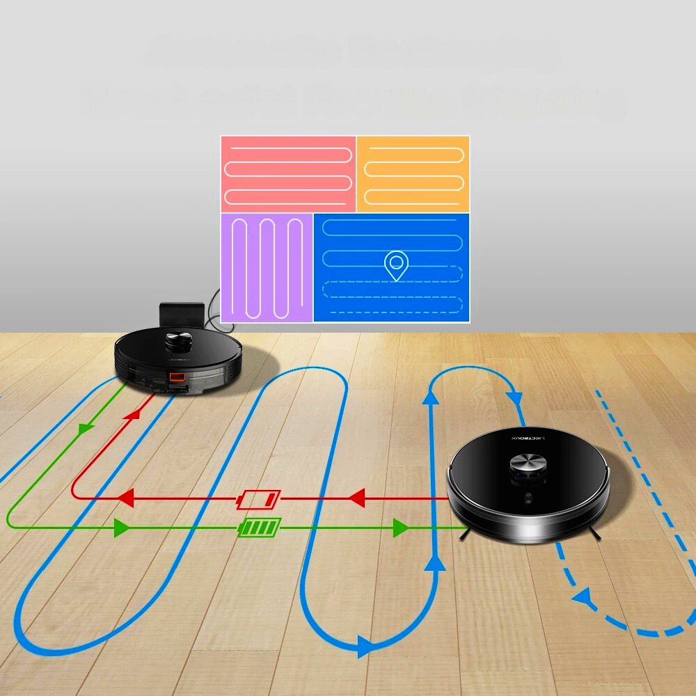 Aspirateur Robot Poils Animaux Intelligent avec Lidar et Nettoyage Multi-étages
