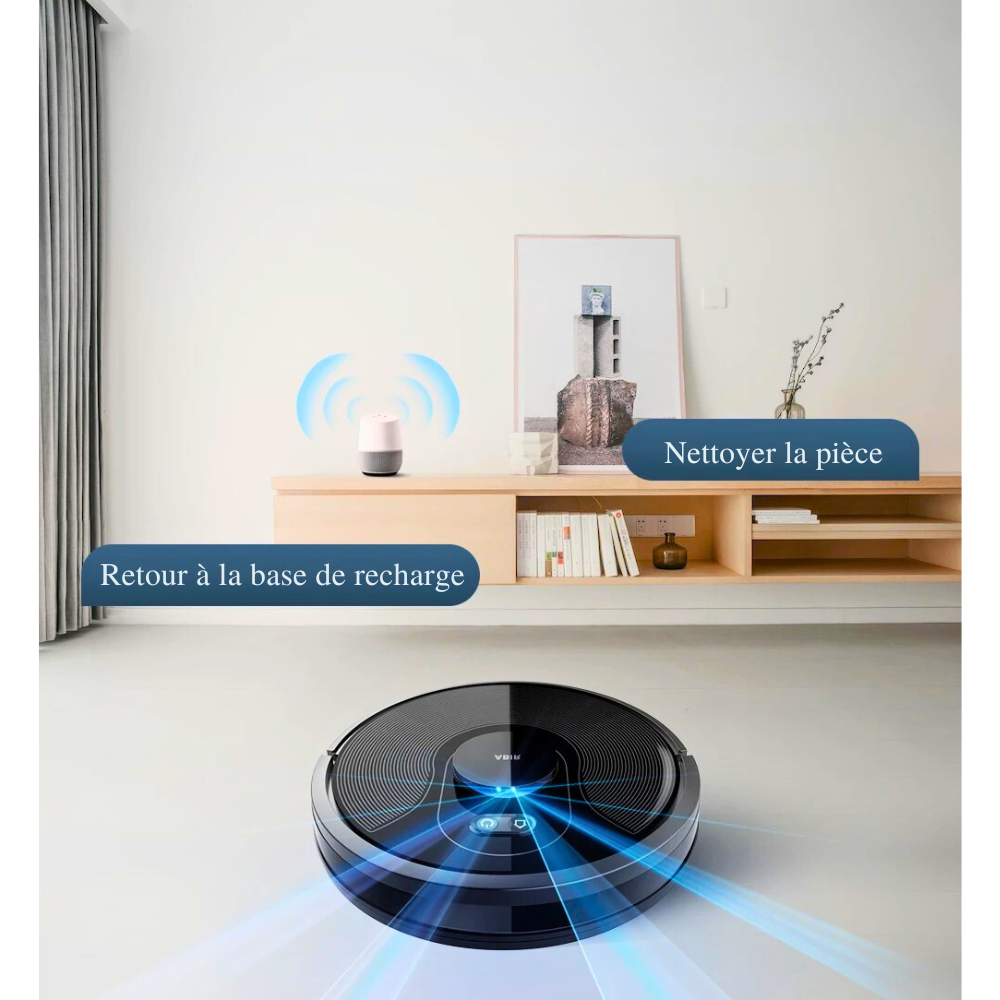 Aspirateur Robot Laveur avec Station Automatique et Cartographie Intelligente