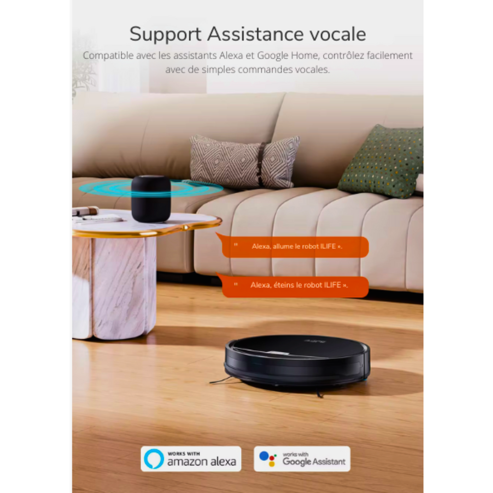 Aspirateur Robot Poils Animaux avec Station Auto-Vidange et Alexa