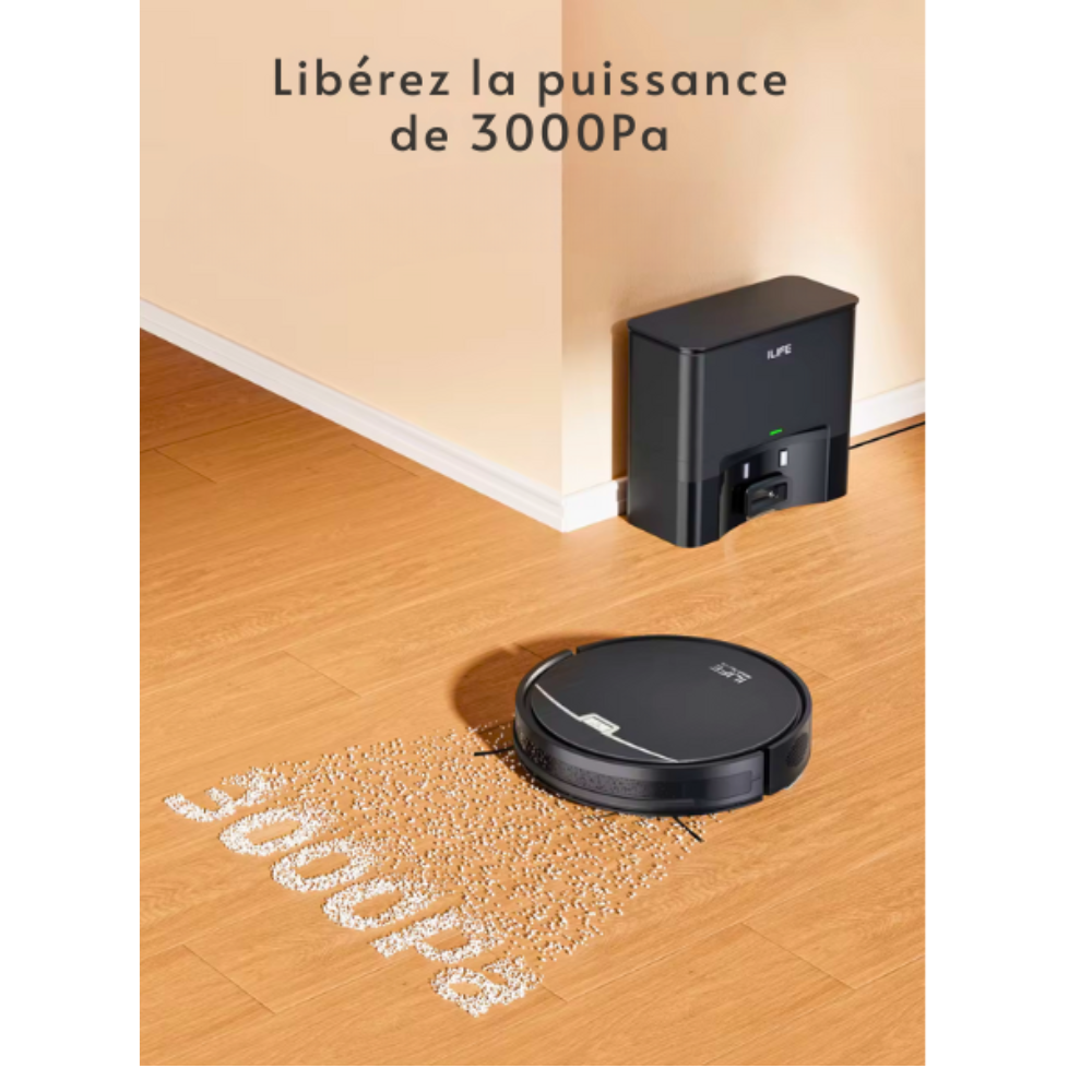 Aspirateur Robot Poils Animaux avec Station Auto-Vidange et Alexa