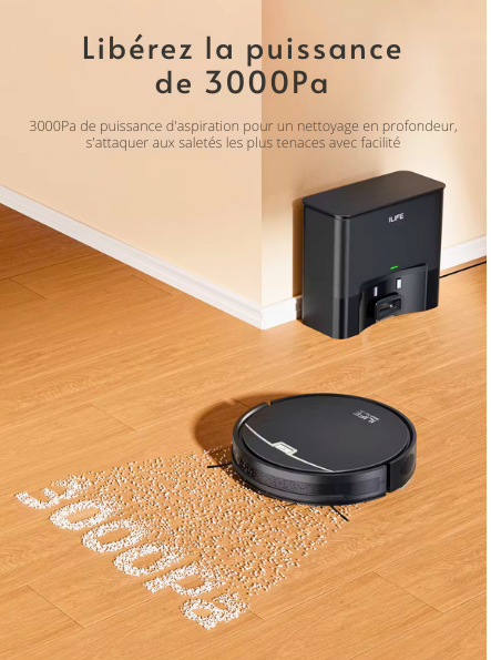Aspirateur Robot Poils Animaux avec Station Auto-Vidange et Alexa