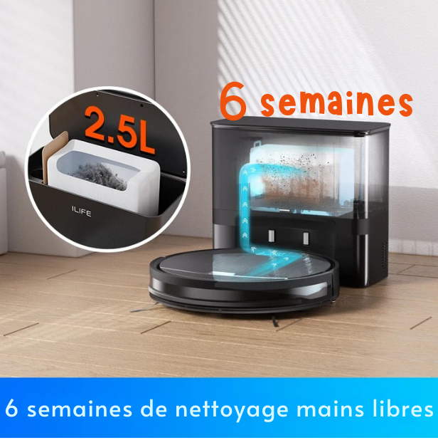 Aspirateur Robot Poils Animaux avec Station Auto-Vidange et Alexa