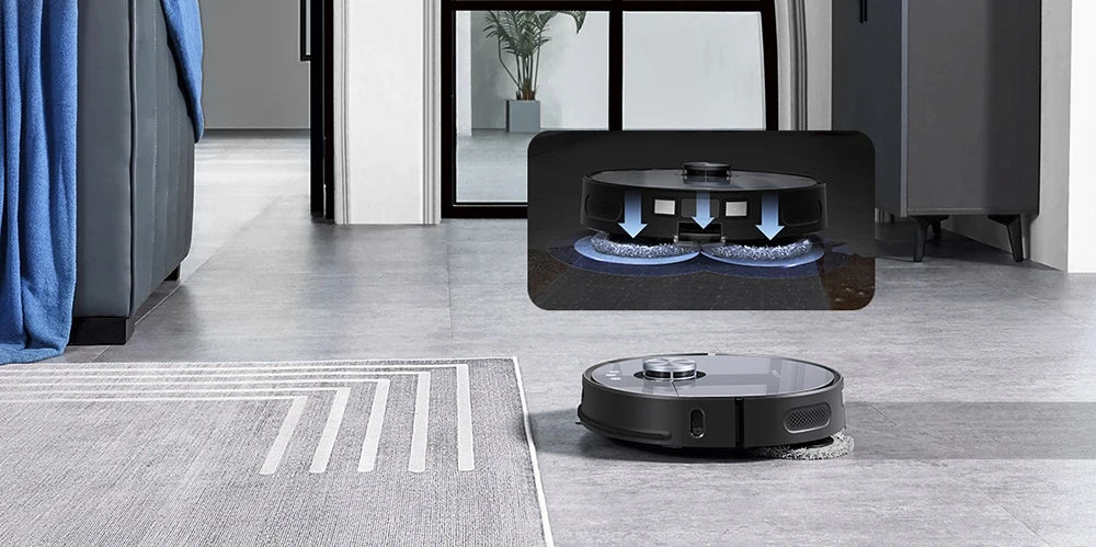 Aspirateur Robot Laveur avec Station Automatique de Vidage et Séchage à Air Chaud