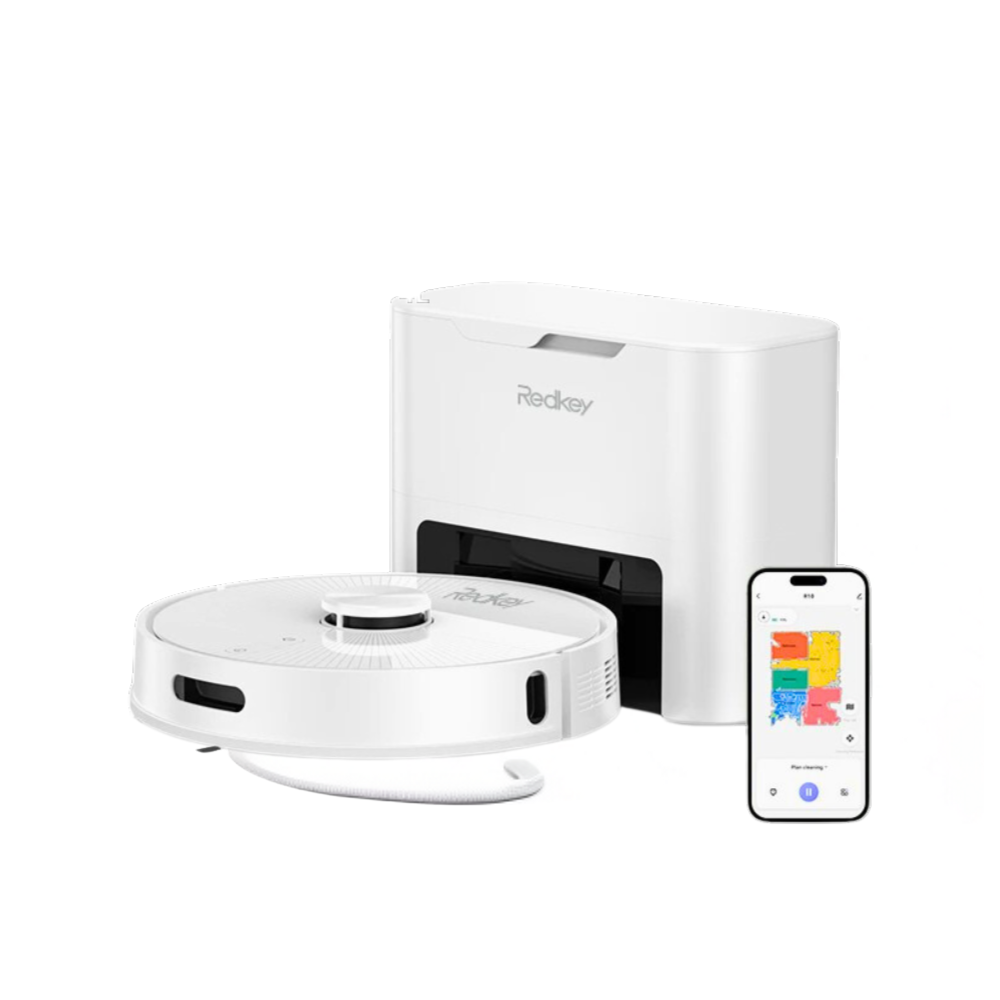 Aspirateur Robot Connecté avec Station Intelligente LDS et Serpillière 4000Pa