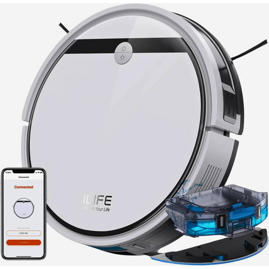 Aspirateur Robot Poils Animaux Silencieux Compatible Alexa 3000Pa