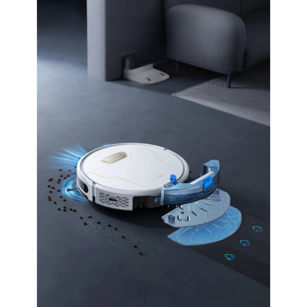 Aspirateur Robot Poils Animaux et Lavage Sols Connecté 5000Pa