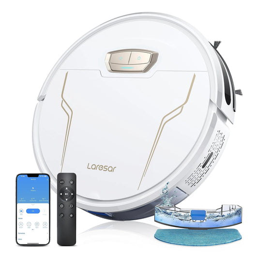 Aspirateur Robot Poils Animaux et Lavage Sols Connecté 5000Pa